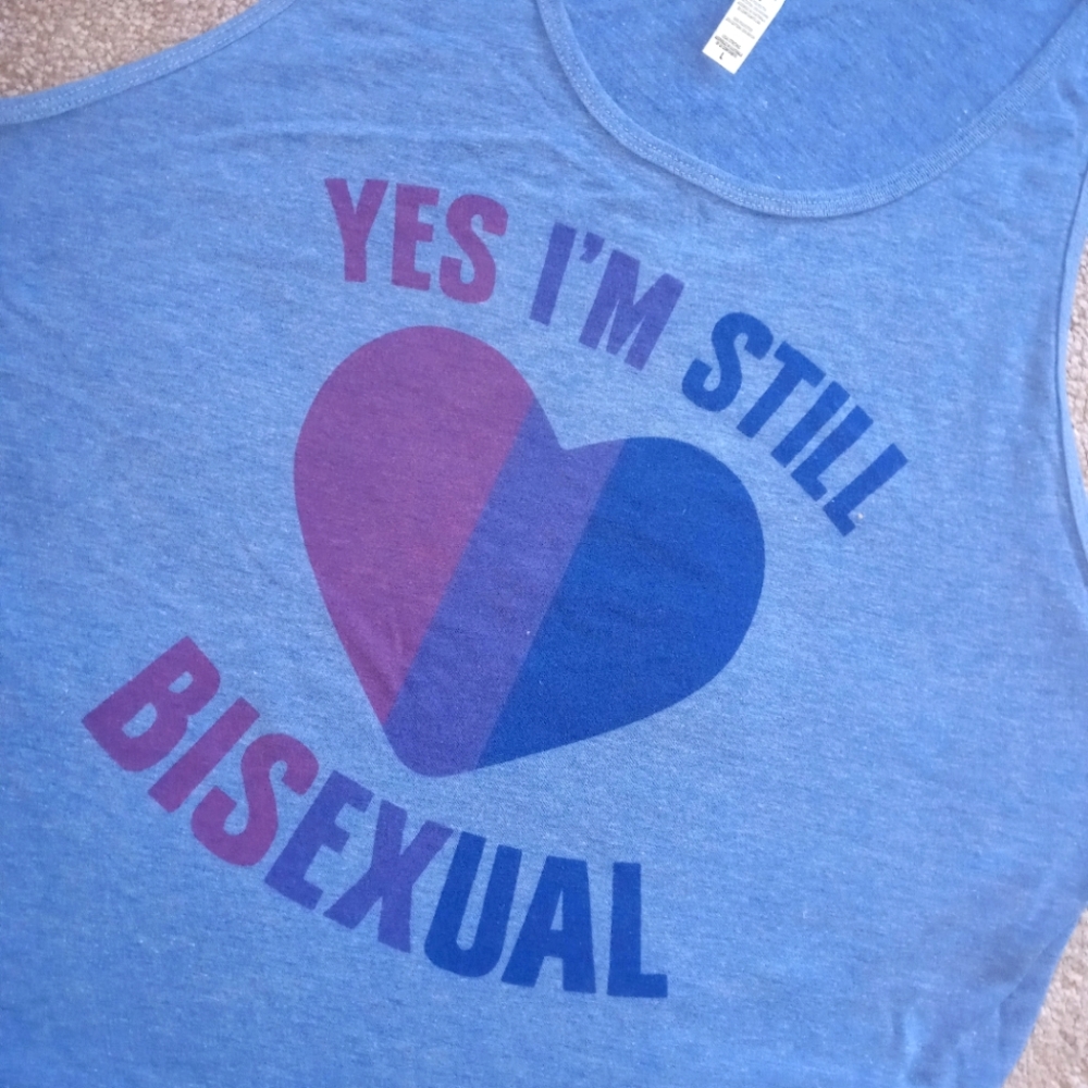 Bi Pride Tank - yes I’m still bisexual